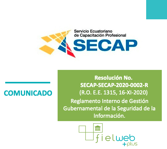 Resolución No. SECAP-SECAP-2020-0002-R