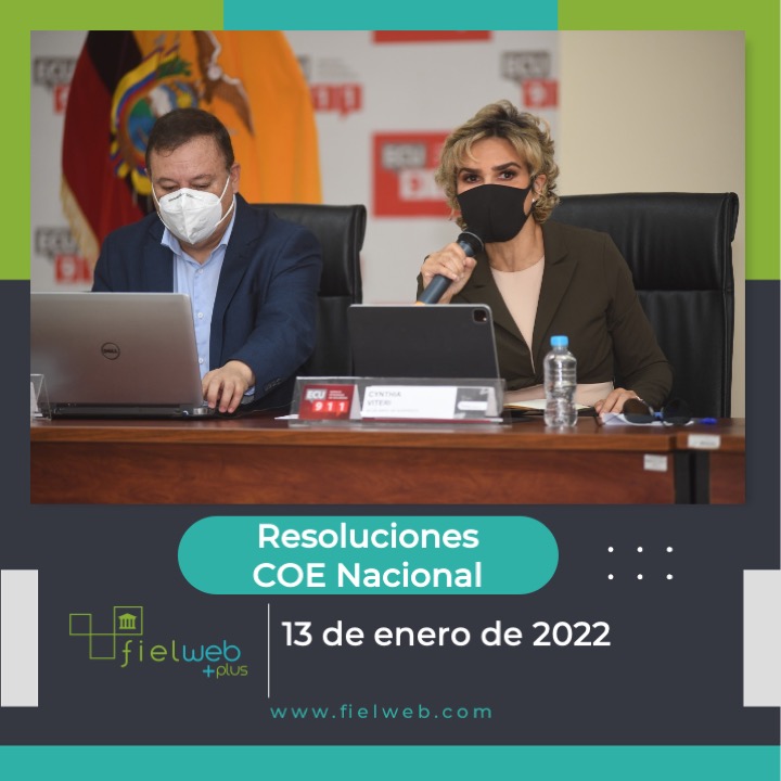 Resoluciones COE Nacional 13 de enero de 2022