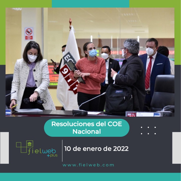 Resoluciones COE Nacional 10 de enero de 2022