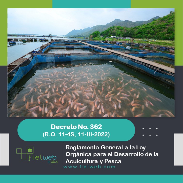 Reglamento General a la Ley Orgánica para el Desarrollo de la Acuicultura y Pesca