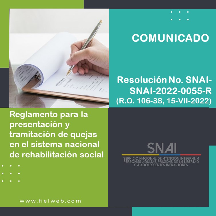 Resolución No. SNAI-SNAI-2022-0055-R