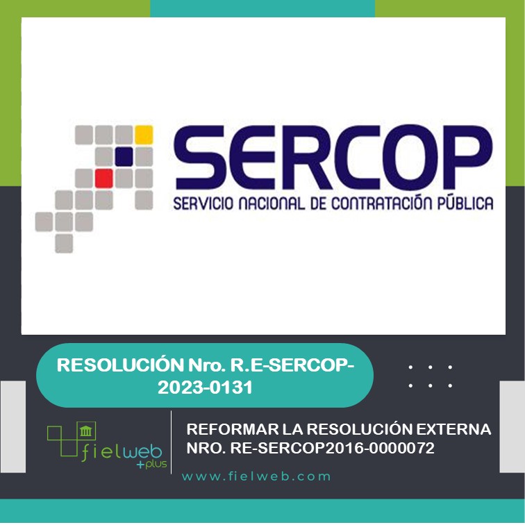 Resolución No. R.E-SERCOP-2023-0131