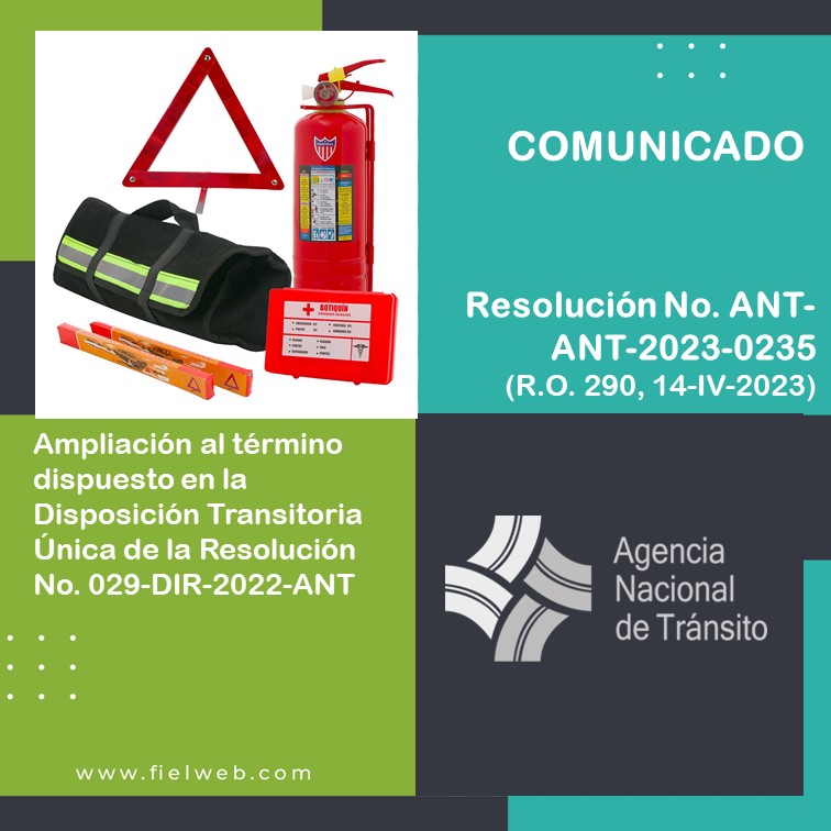 Resolución No. ANT-ANT-2023-0235