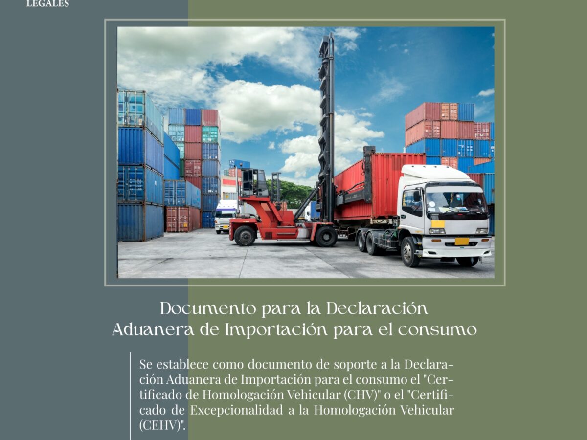 Documento para la Declaración Aduanera de Importación para el consumo